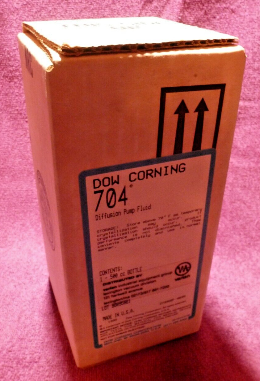 Dow Corning 704 Varian Vacuum Diffusion Pump Oil Fluid 500cc Bottle