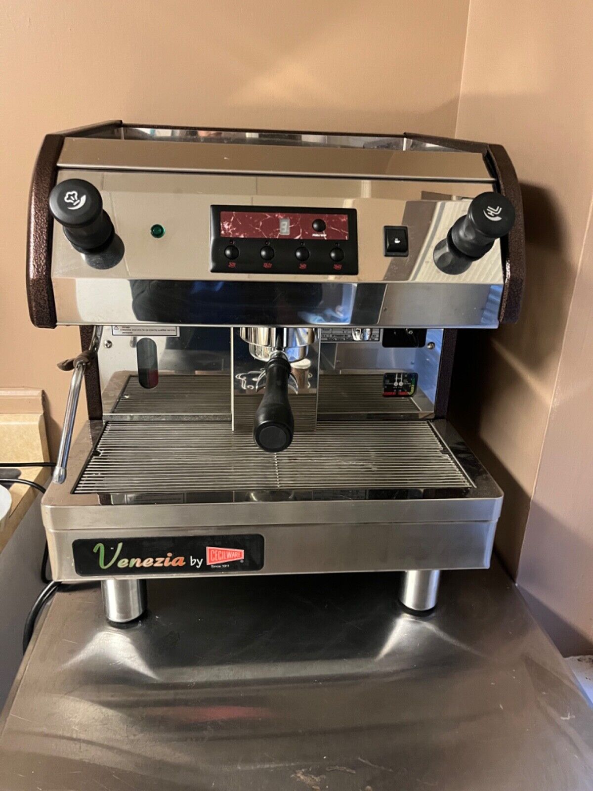 Espresso Machine commercial Venezia by Cecilware ESP1-220V,water filter system