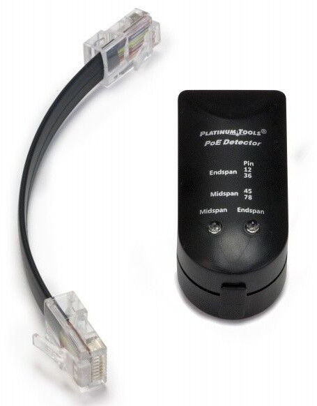 Platinum Tools TPS100C Go/No-Go PoE Voltage Detector Power Over Ethernet Cable