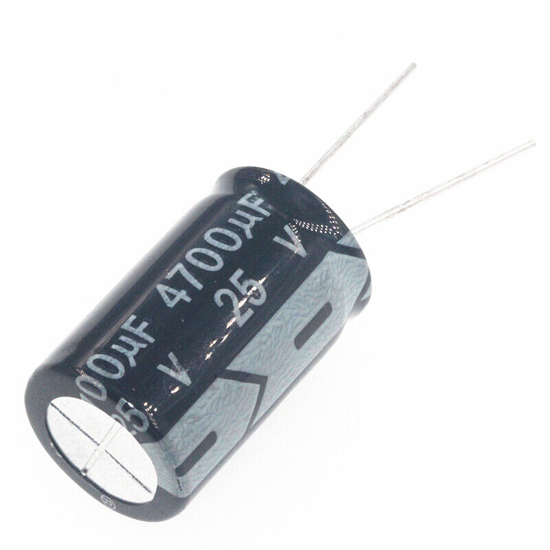 2pcs 25v 4700uf 25volt 4700mfd 105c auminum electrolytic capacitor 16×25mm