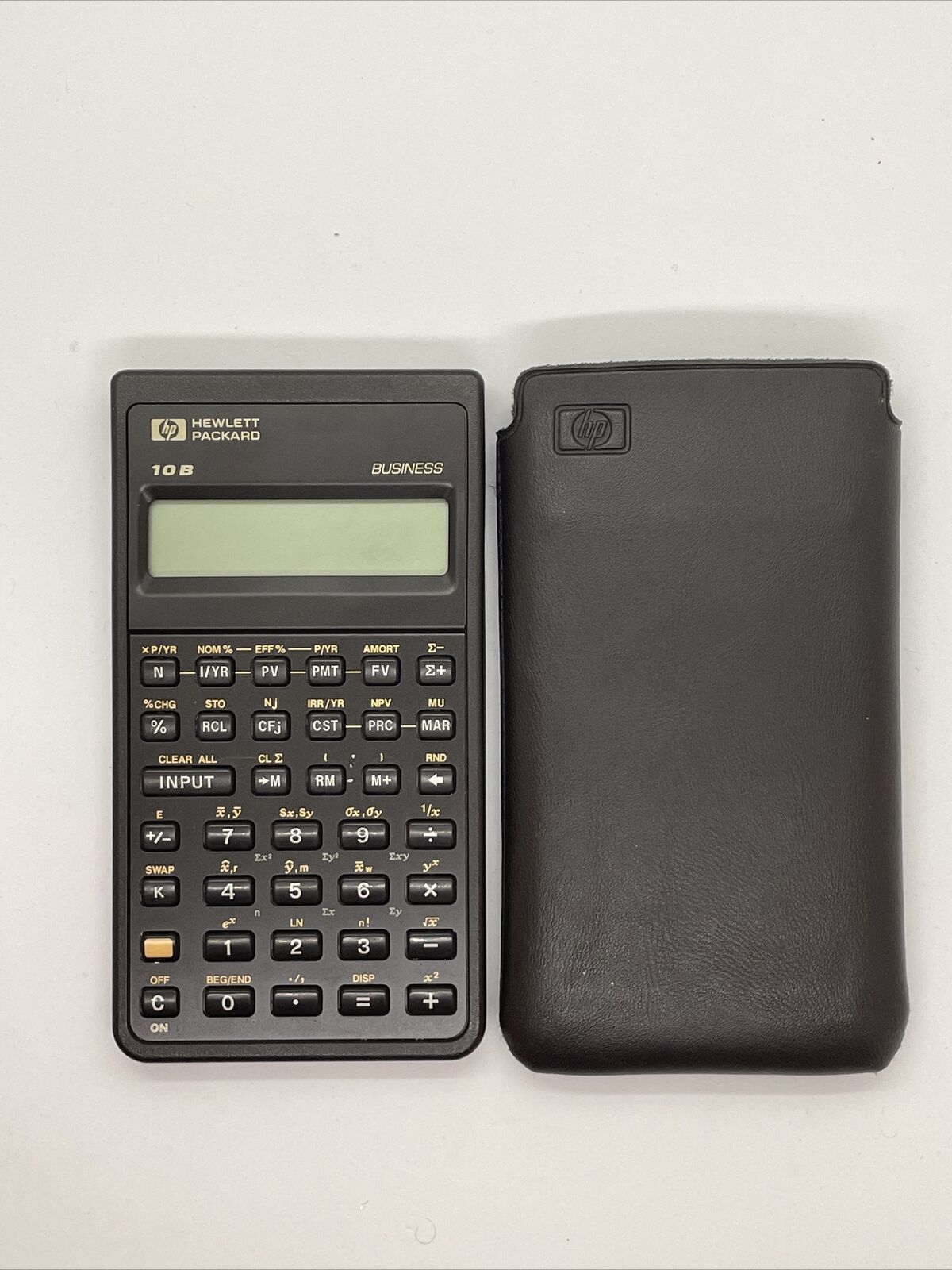 Vintage 1987 HP Hewlett Packard 10B Financial Business Calculator & Case *WORKS*