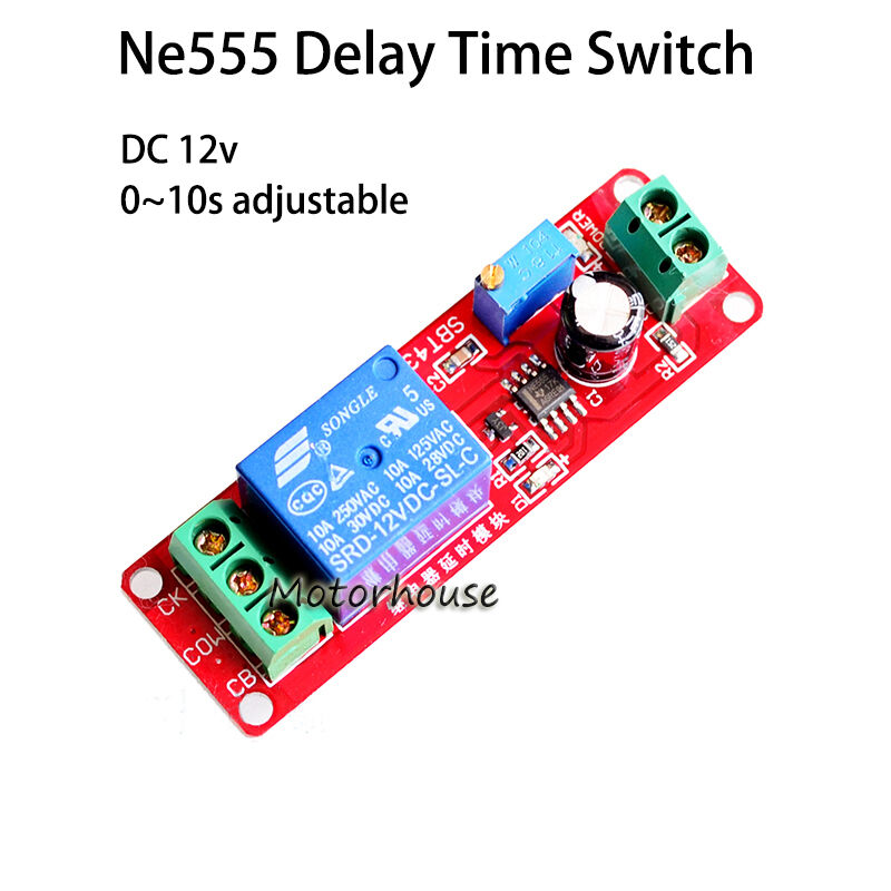 DC 12V NE555 Adjustable Delay Relay Shield Timer Time Relay Switch Module 0~10s