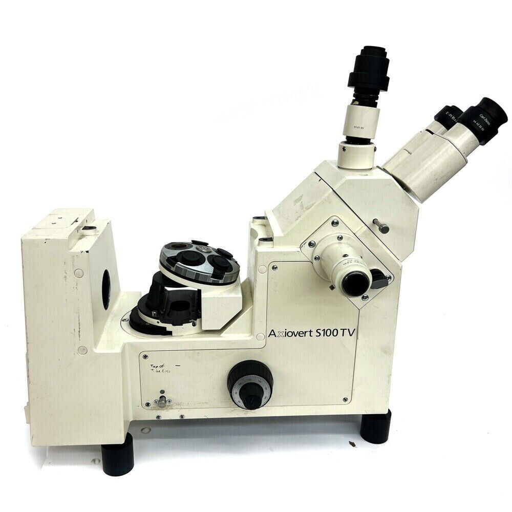 Carl Zeiss Axiovert S100 TV Inverted Phase Contrast Fluorescence Microscope