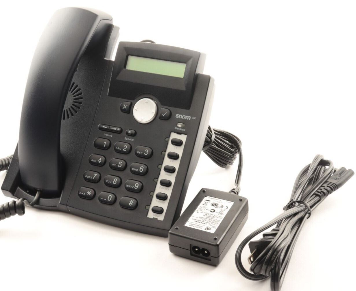 SNOM 300 VoIP Business Corded Phone GUARANTEED TESTED AS SHOWN 163121129903