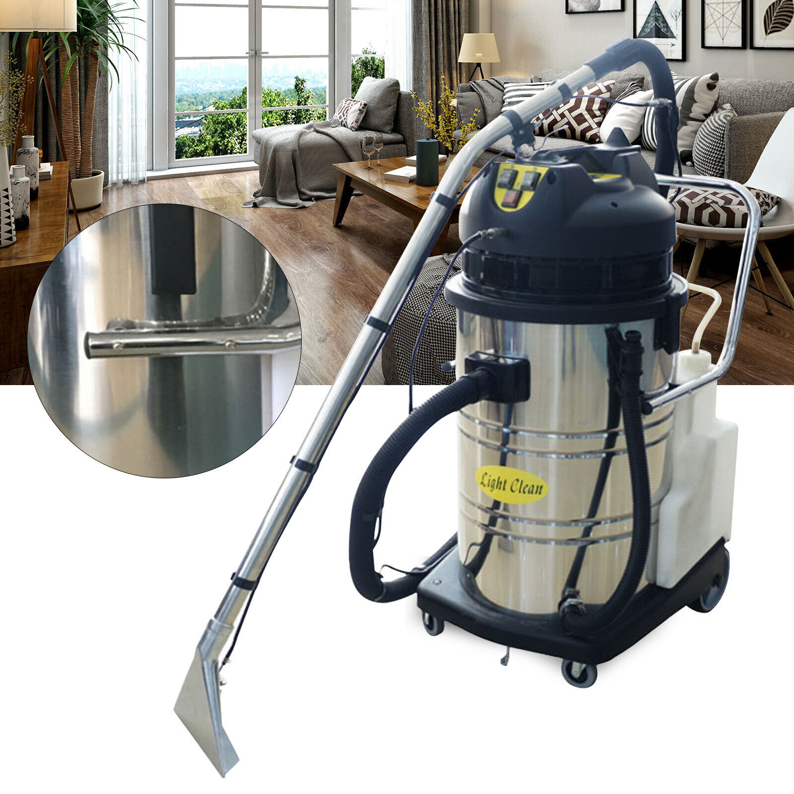 60L Commercial Carpet Cleaner Machine Cleaning Extractor Vacuum Suction Cleaner