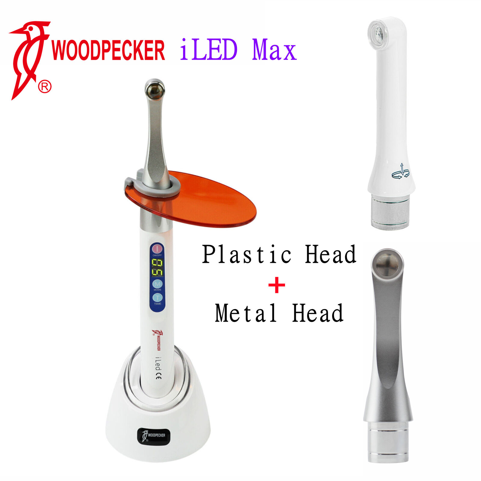 100% Woodpecker DTE Dental iLED Max Curing Light Lamp 1 Year Warranty 2600mw/c㎡