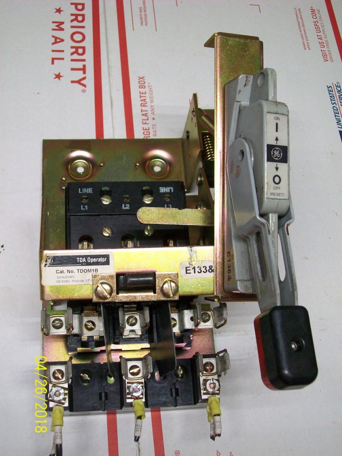 GE TD0M1B TDA OPERATOR with THMS31 QMR SWITCH
