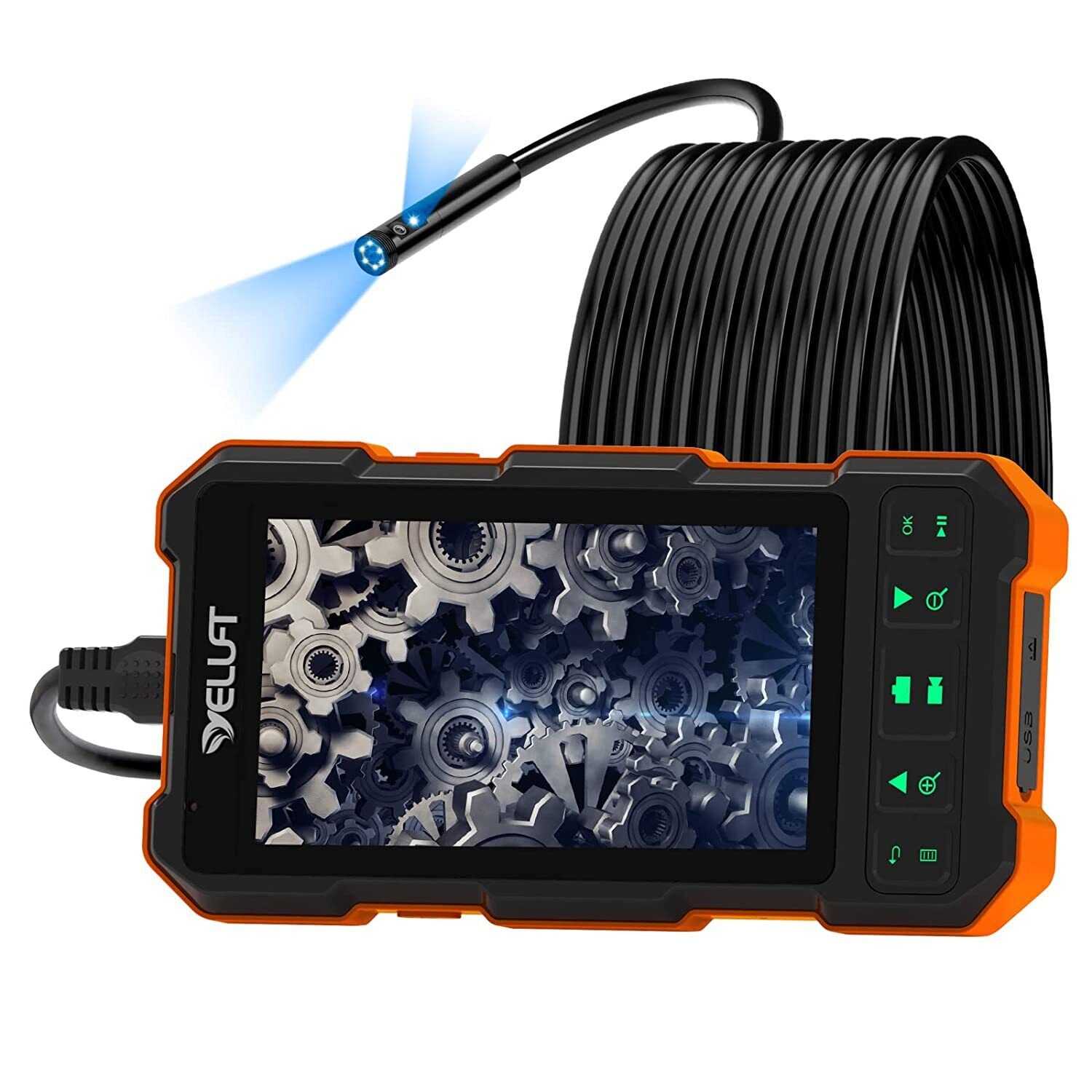 Waterproof 1080P Pipe Inspection Camera Endoscope Video Sewer Drain Cleaner USB
