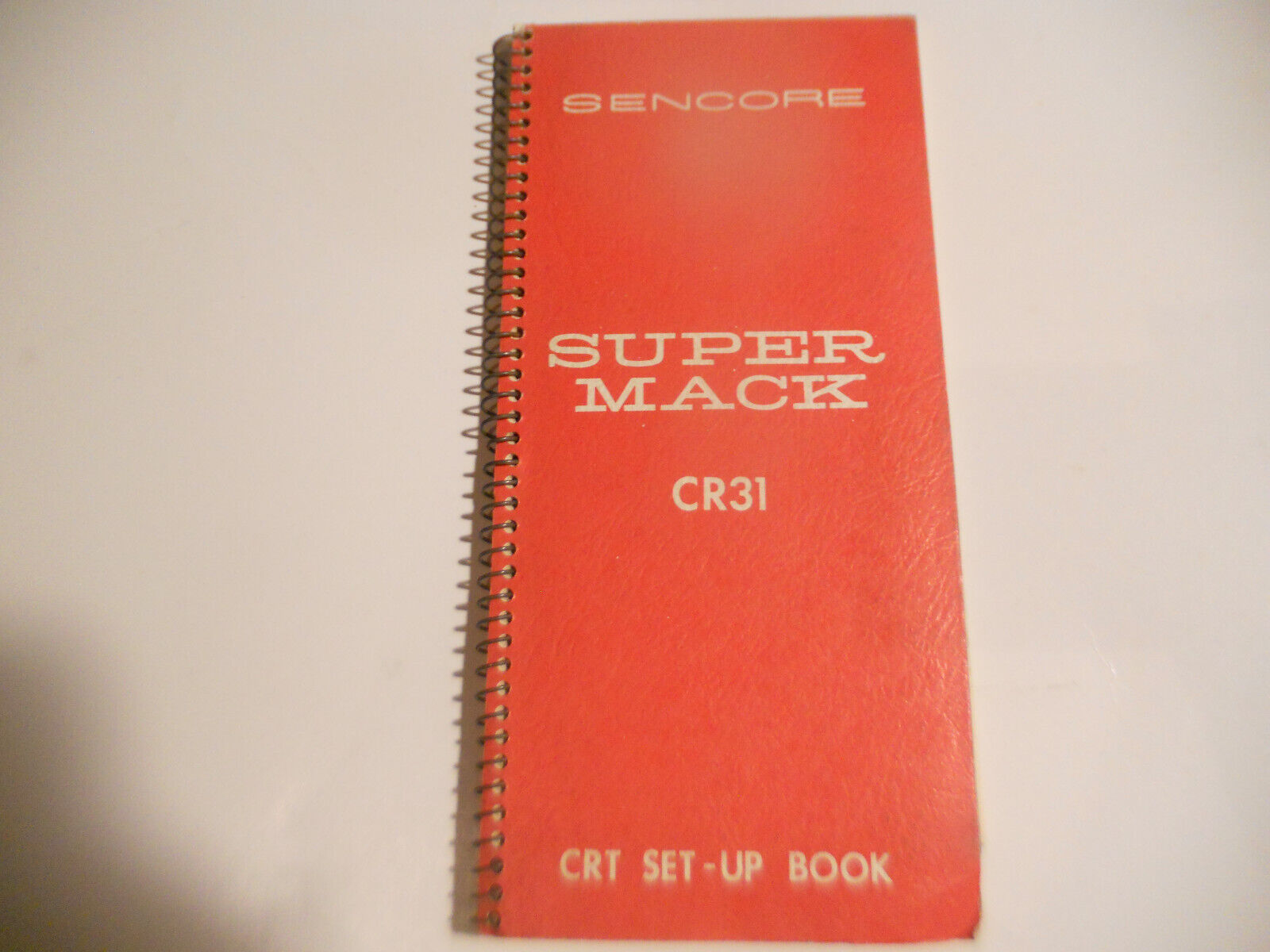 Vintage Sencore SUPER MACK CR31 Set Up Booklet book  Tube data radio electronics