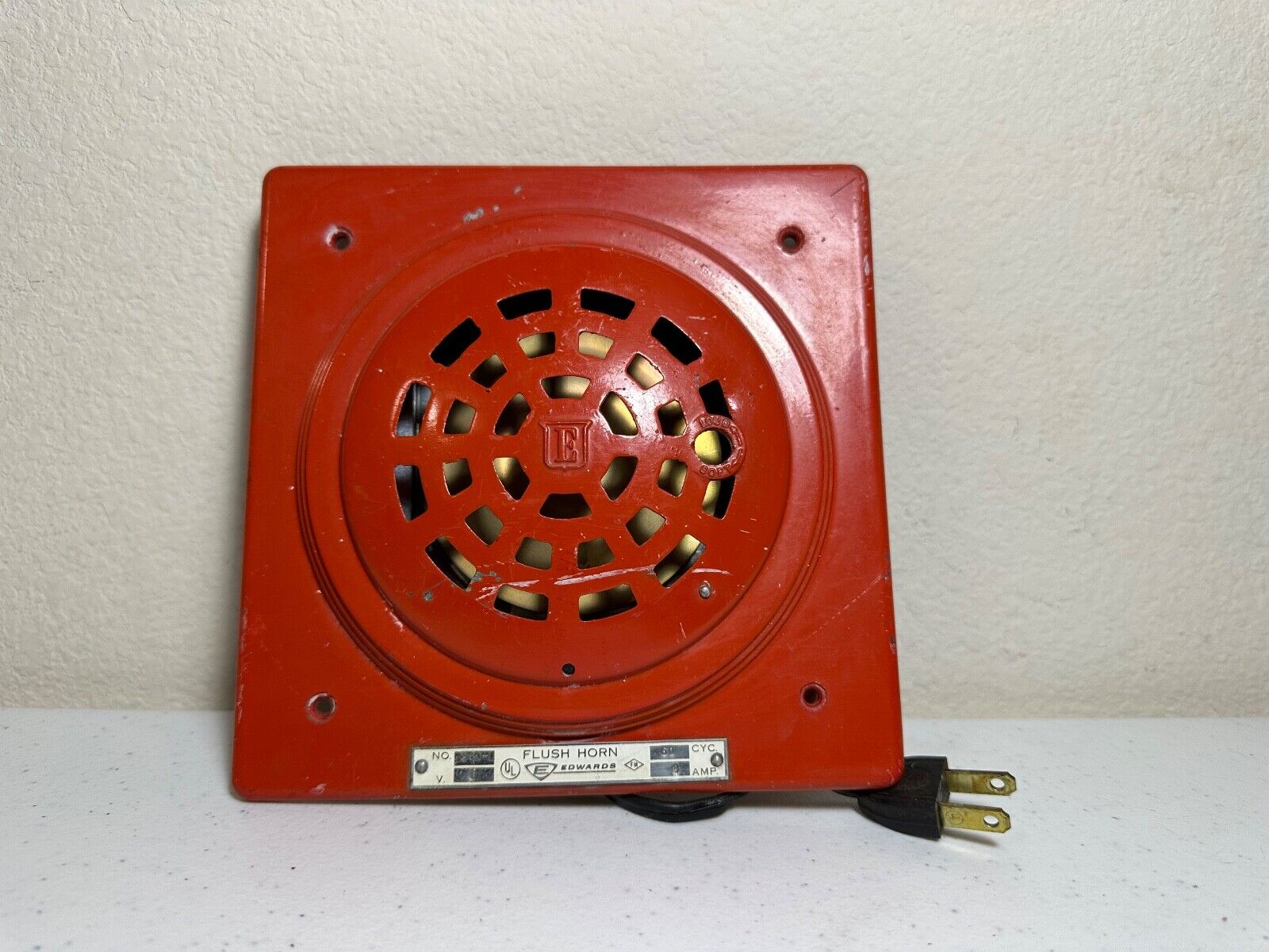 EST Edwards 360-L Fire Alarm Flush Horn 6 VAC (NOT 120 VAC)