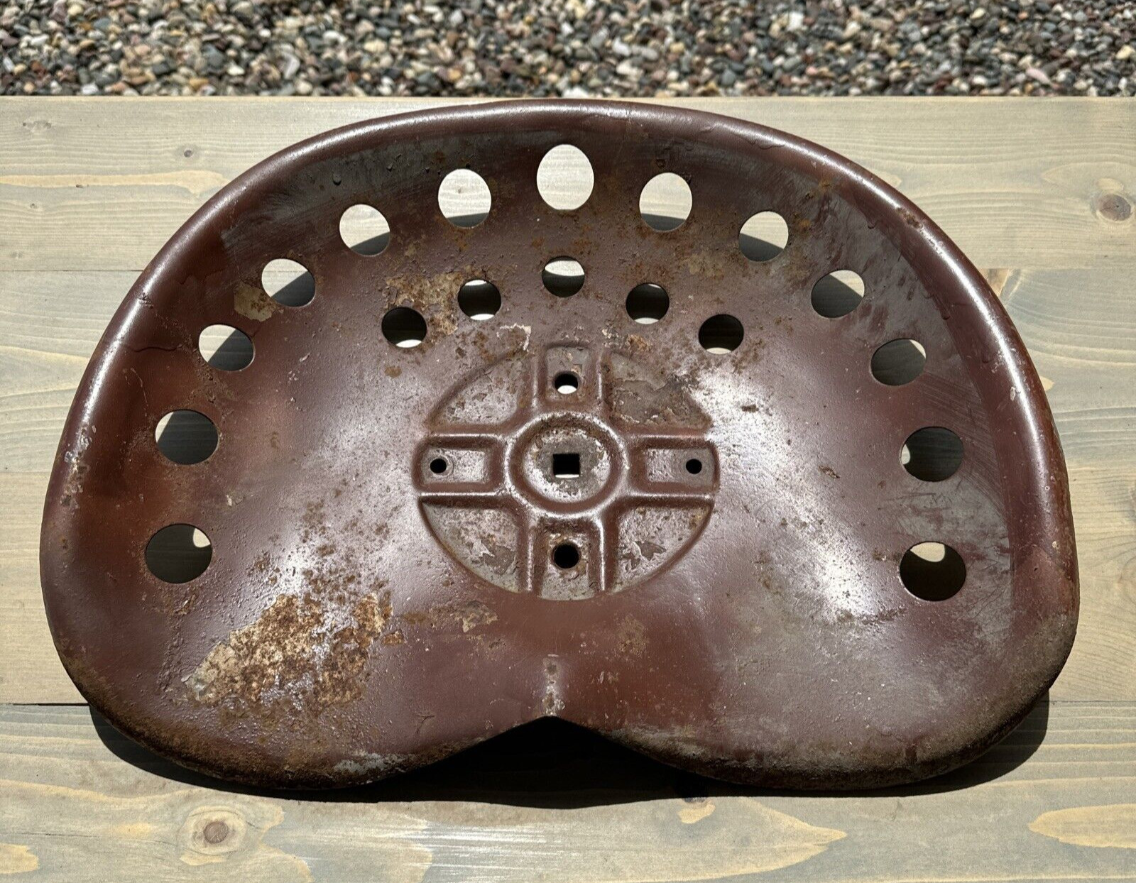 Vintage Antique Metal Tractor Seat - Unbranded & Unknown - 