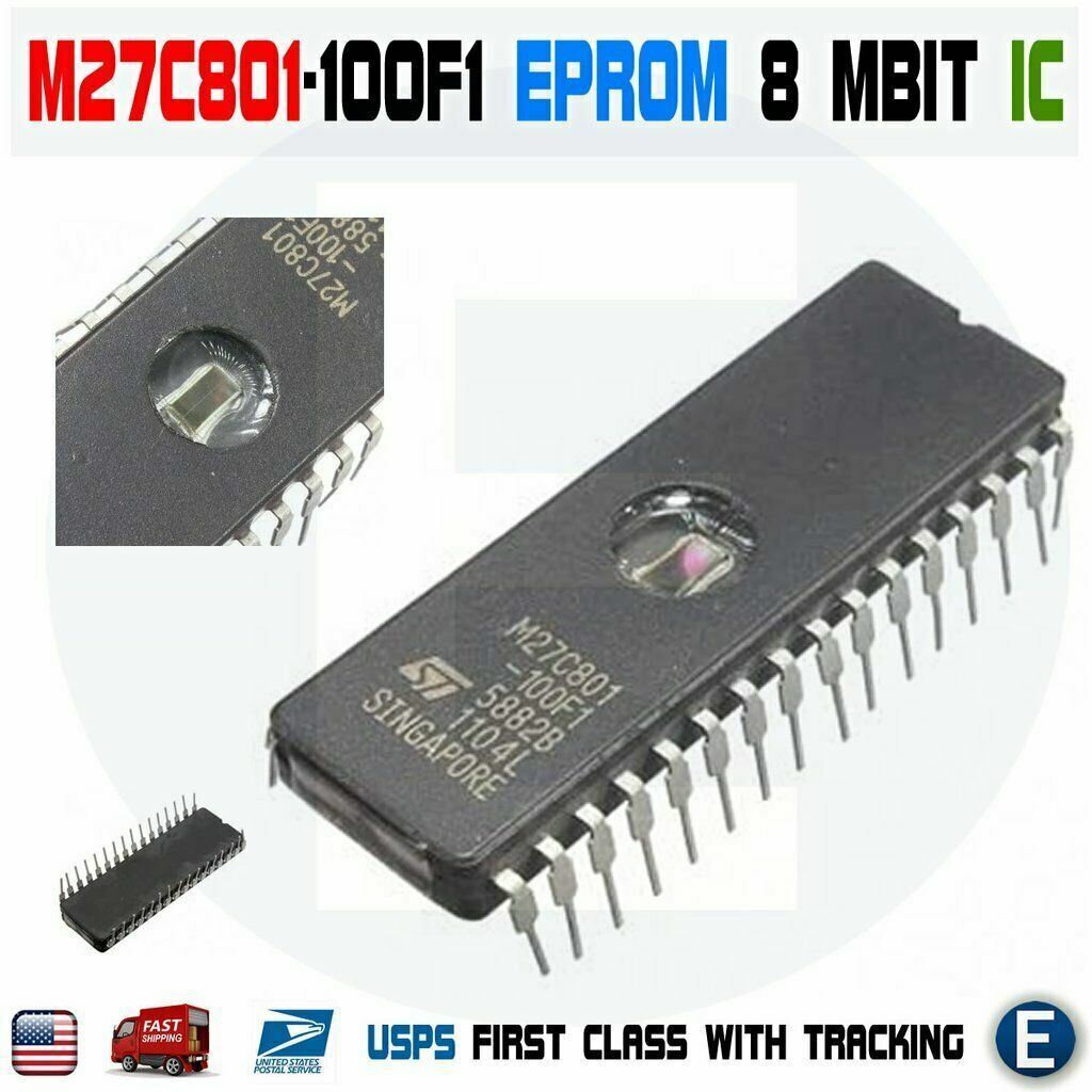M27C801-100F1 UV EPROM M27C801 8MBIT 100NS DIP32 27C801 Memory IC chip USA