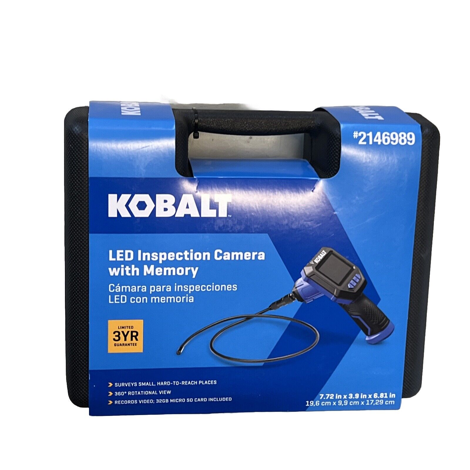 NEW Kobalt Led Inspection camera with memory 39in brand new 2146989  (A