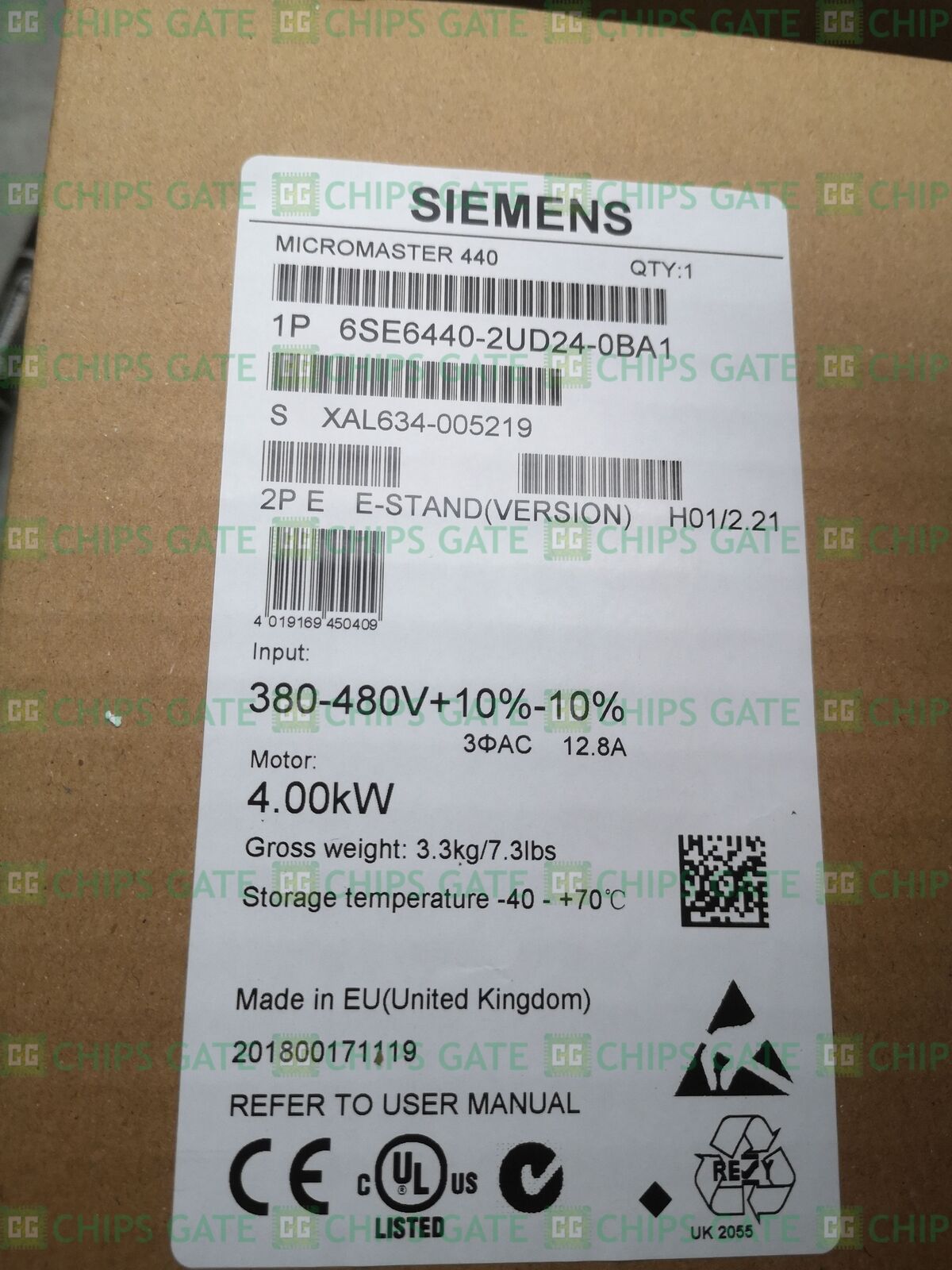 1PCS New in box Siemens 6SE6440-2UD24-0BA1 6SE64402UD240BA1 380V 4KW Inverter