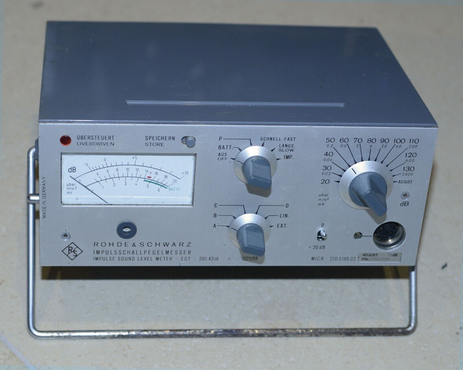 Rohde & Schwarz pulse sound level meter EGT