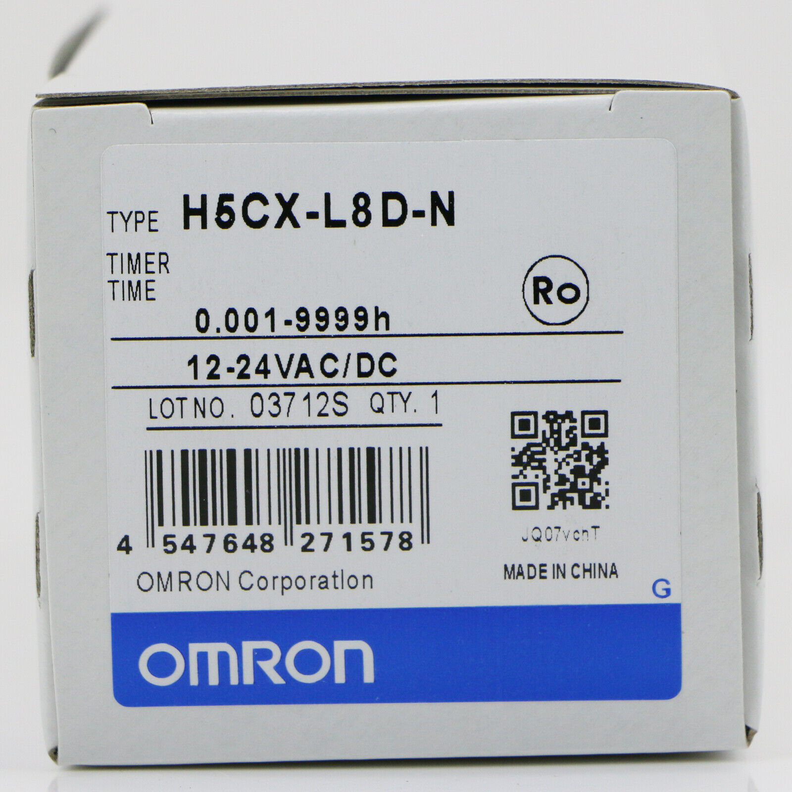 1PCS Omron Timer H5CX-L8D-N H5CXL8DN 12-24VDC / 24VAC New In Box