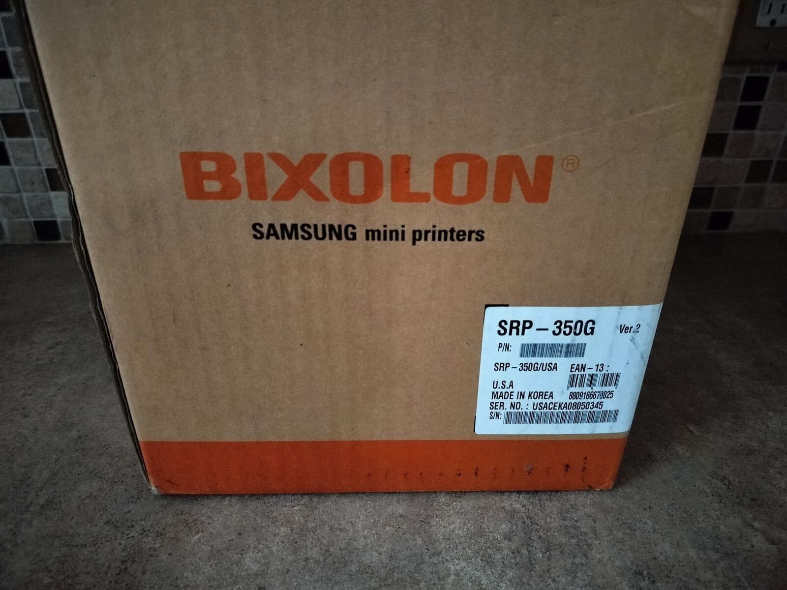 SAMSUNG BIXOLON SRP-350G 25PIN SERIAL RECEIPT PRINTER W/ ACCESSORIES ULBB-20