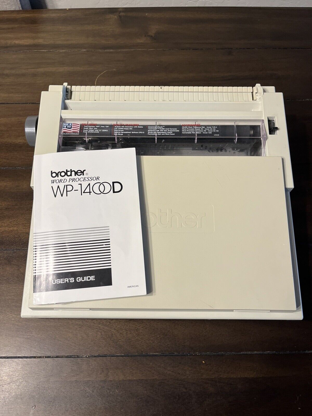 Brother Model WP-1400D Word Processor Electric Typewriter w/ GrammarCheck