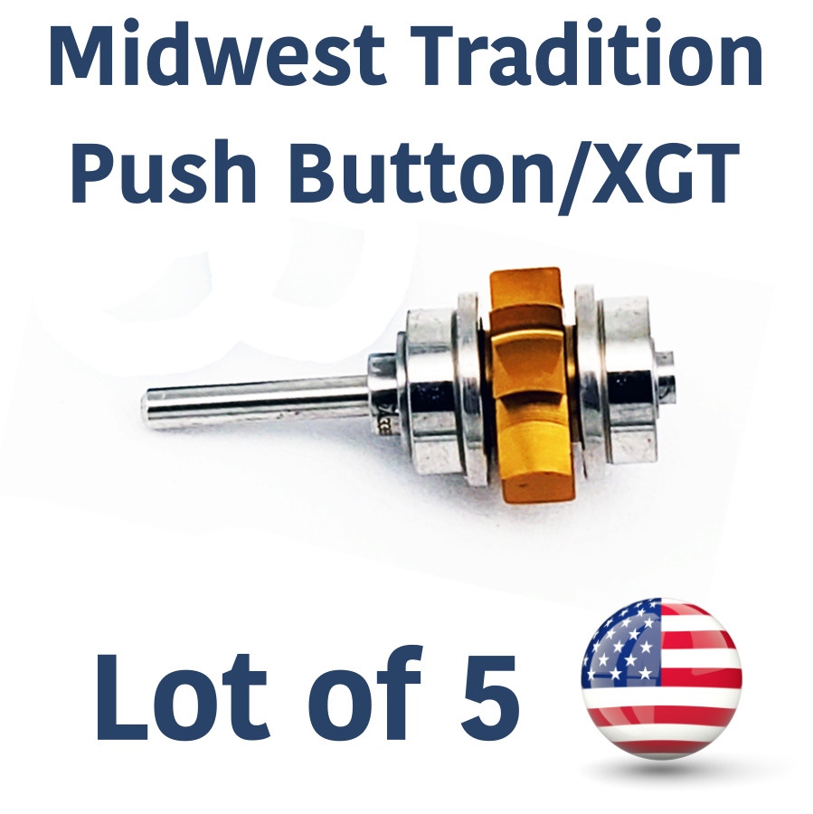 Lot of 5 Midwest Tradition Push Button/ XGT  Ceramic Bearings 