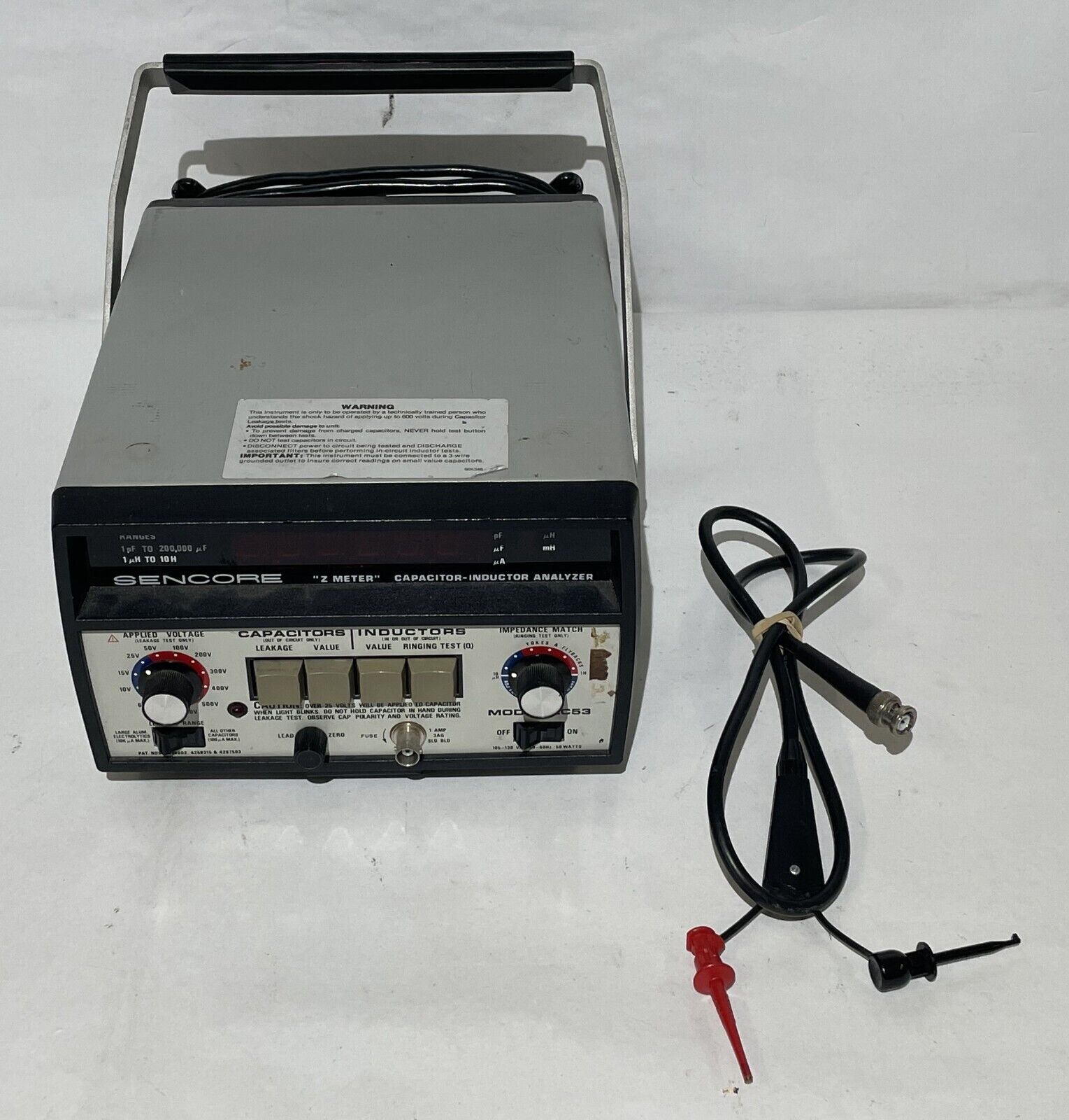 Sencore LC53 Z Meter Capacitor Inductor Analyzer - Tested