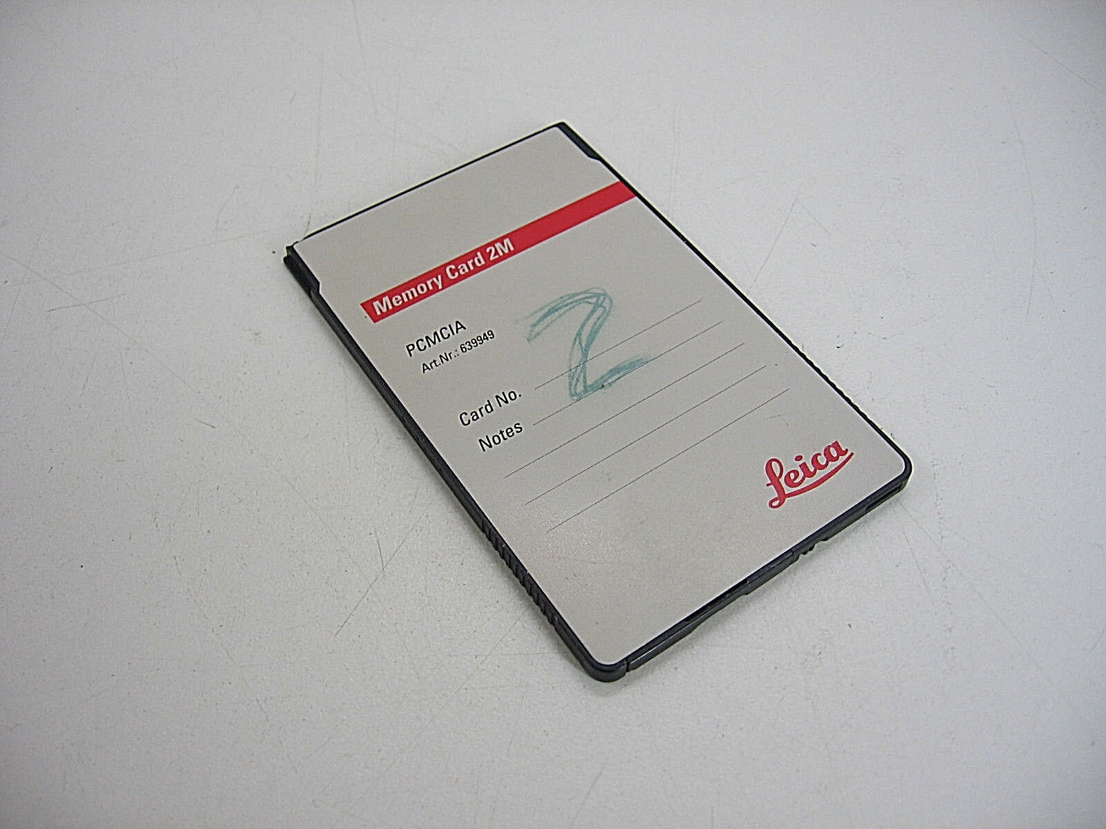 LEICA PCMCIA MEMORY CARD 2M ART NO.:639949 FOR SURVEYING TOTAL STATION