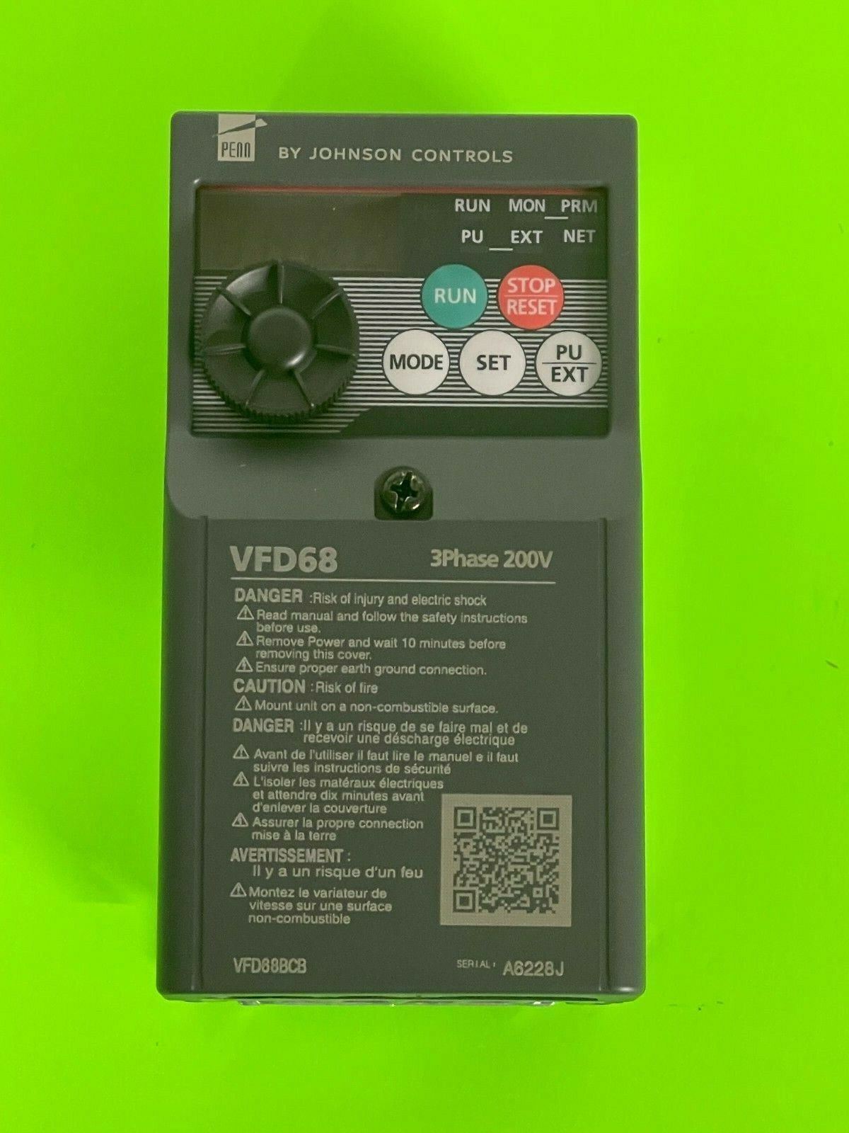 Johnson Controls VFD68BCB Variable Frequency Drive VFD