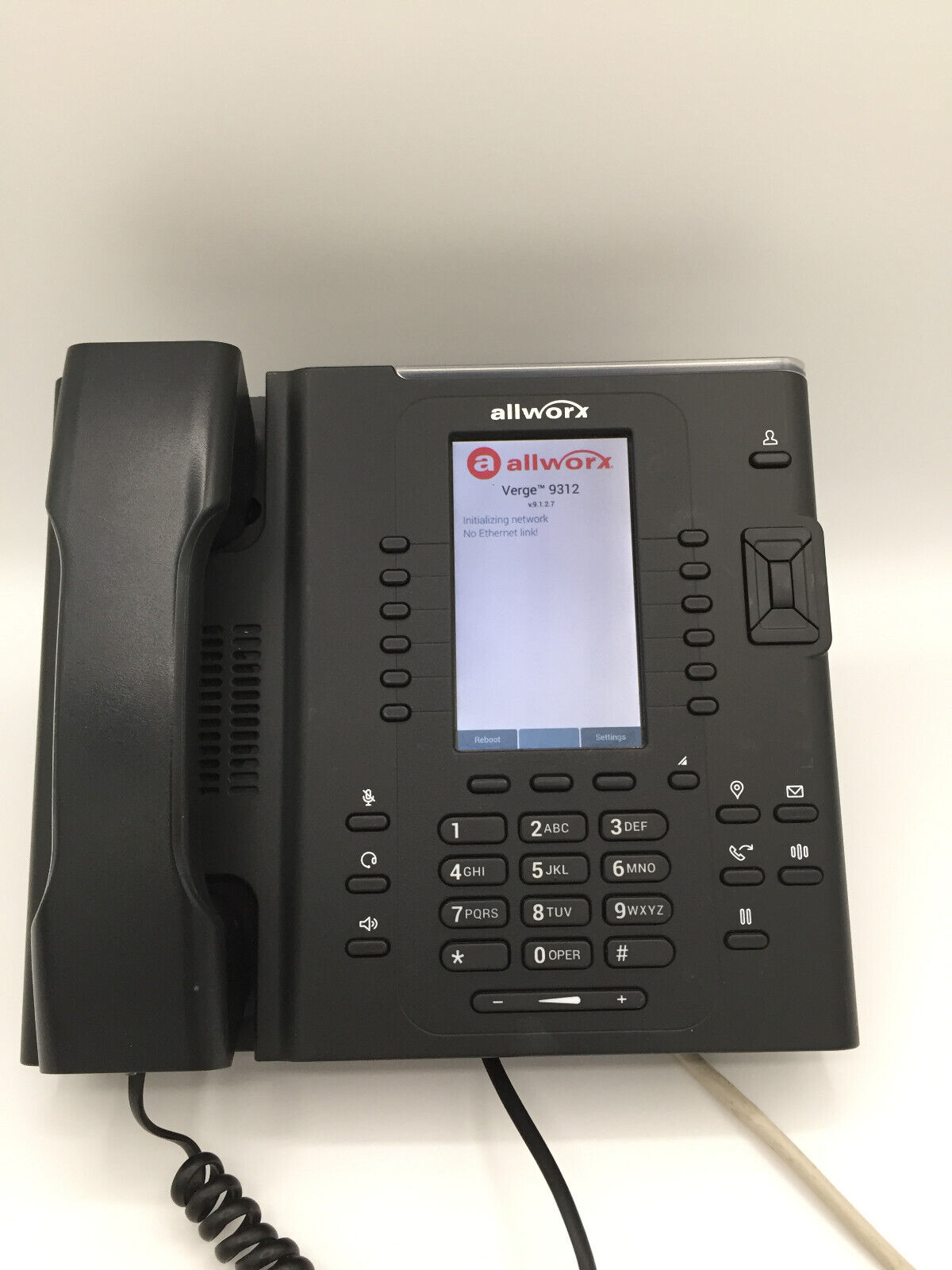 Allworx Verge 9312 Color VoIP & POE Office Phone with stand. No AC Adapter