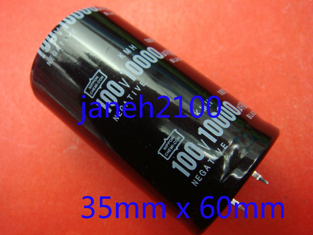 1 x NIPPON 100V 10000UF Electrolytic Capacitor 35mmX60mm new (B88)