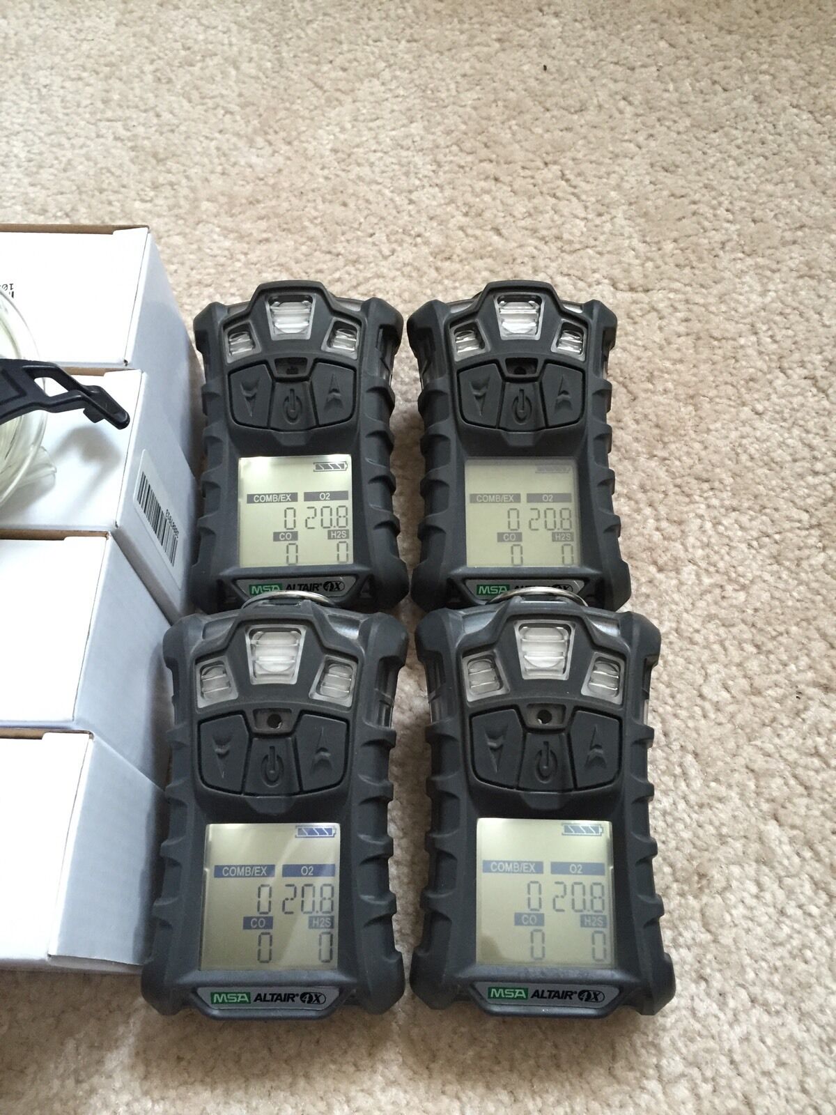 MSA altair 4X multigas meter Monitor detector, O2,H2S,CO,LEL Charger calibrated