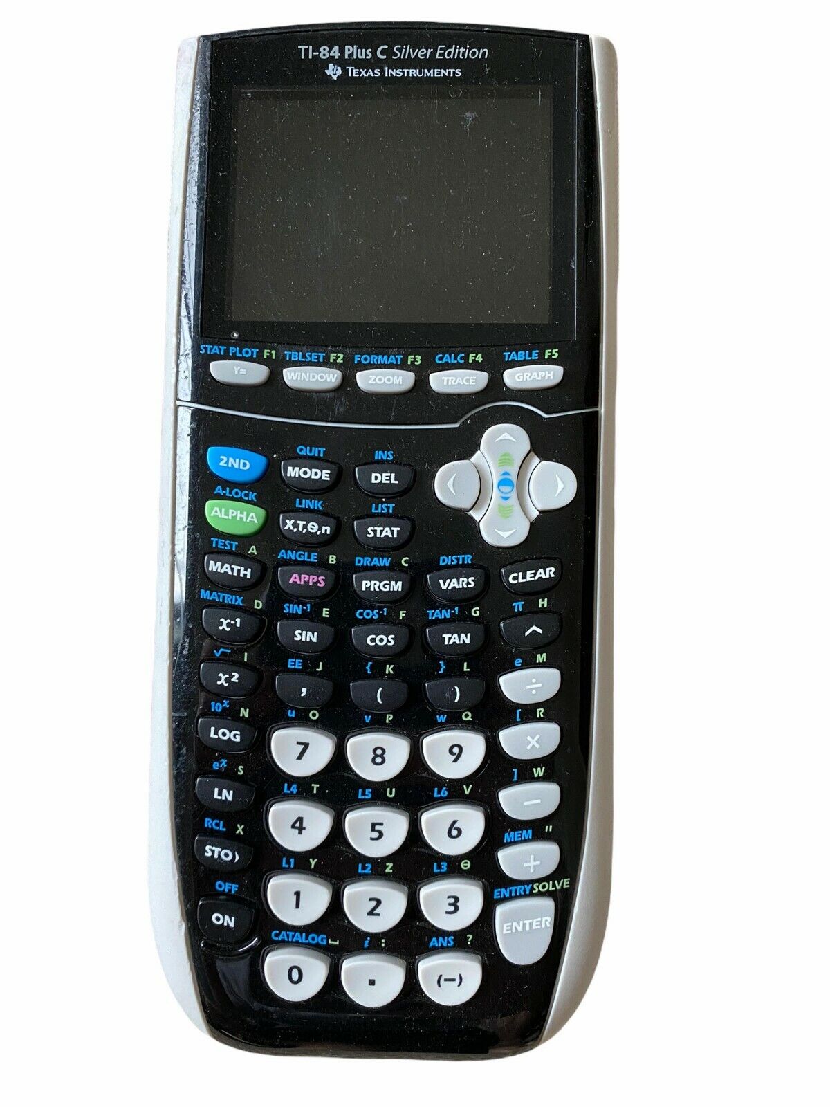 Texas Instruments TI-84 Plus C Silver Edition Graphing Calculator Black Scratch