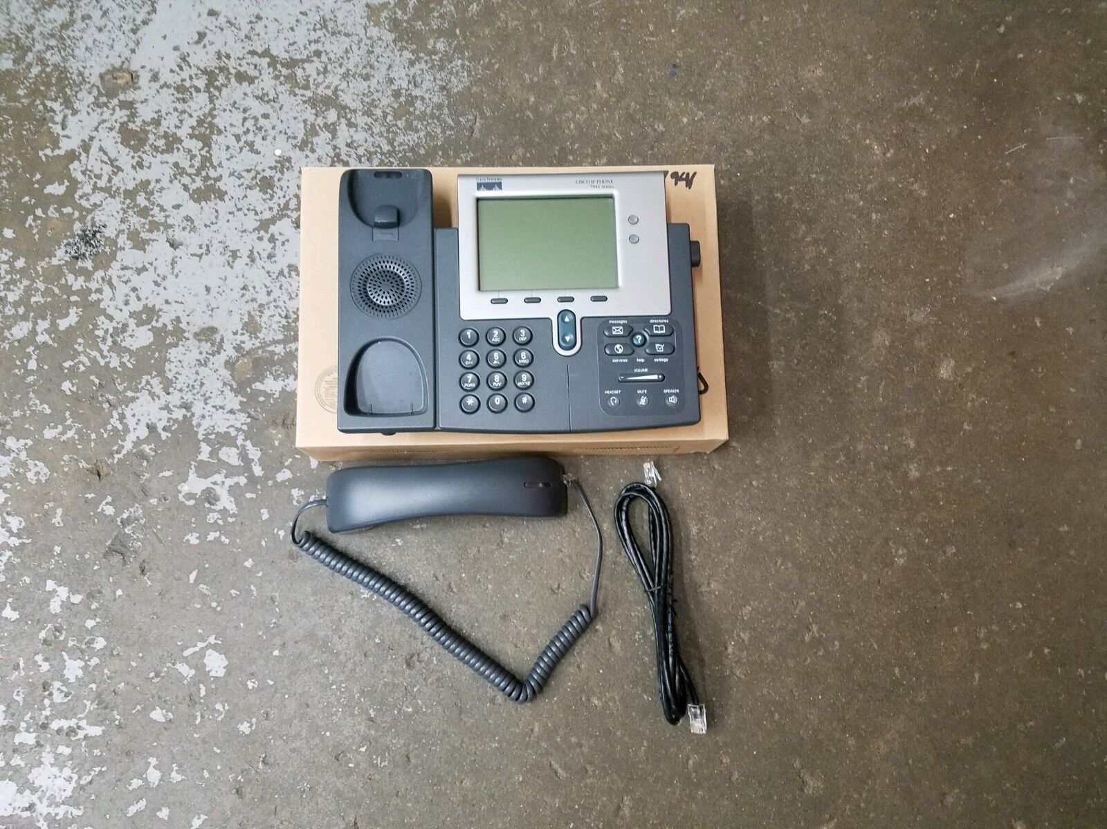 Cisco Unified 7941 Series VoIP IP Business Office Phone With Handset and Cord