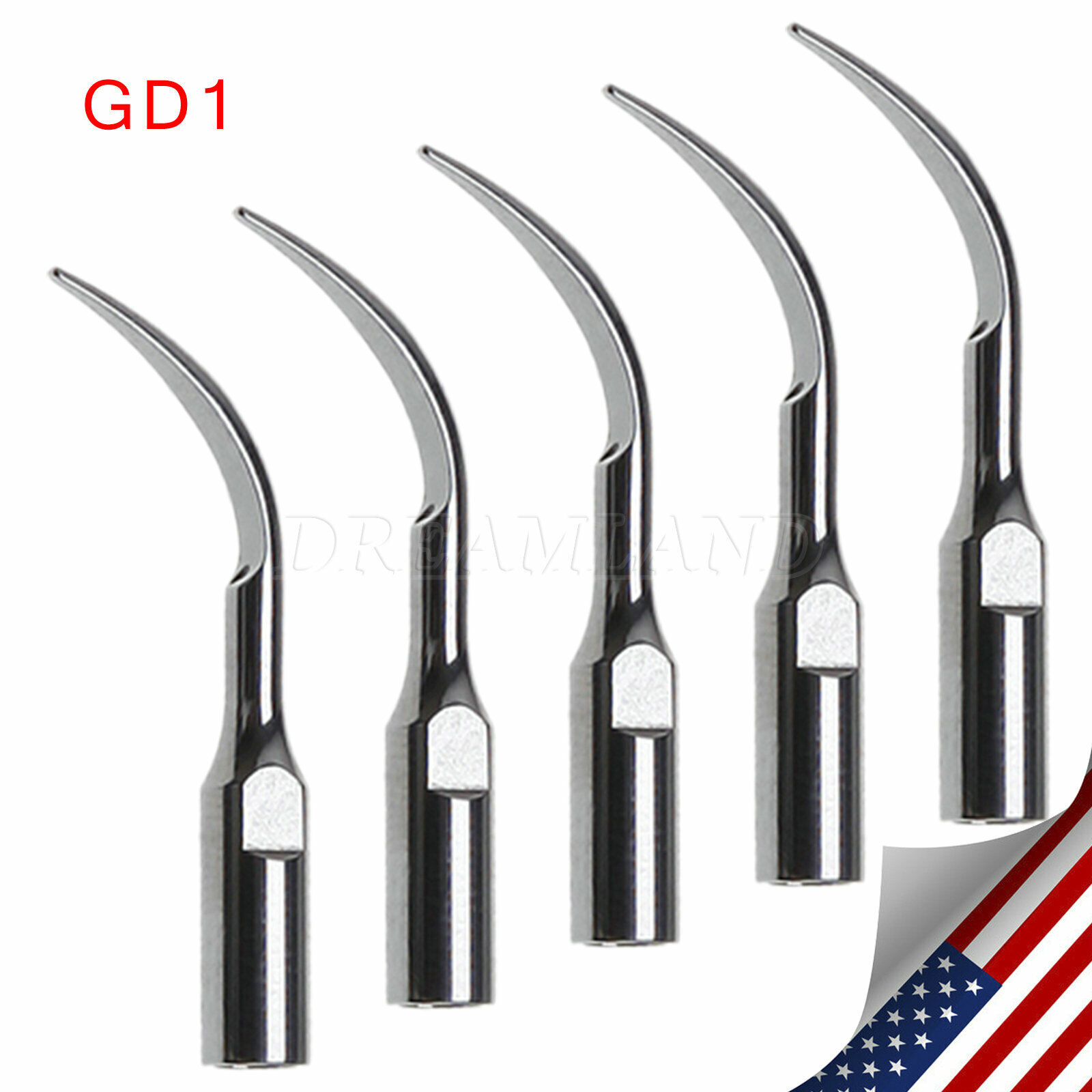 5 pieces Dental Ultrasonic Piezo Scaler Tips Fit DTE SATELEC Scaling Perio Tip