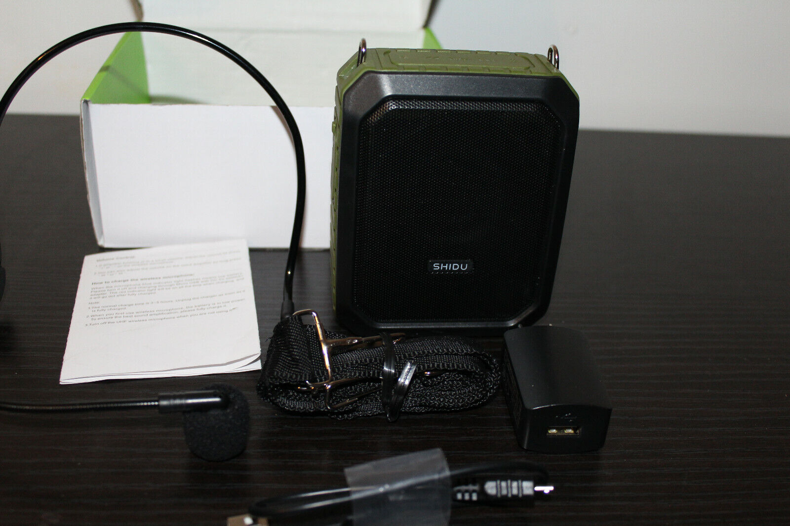 SHIDU Green M800 Bluetooth Voice Amplifier, Personal Voice Amplifier Waterproof