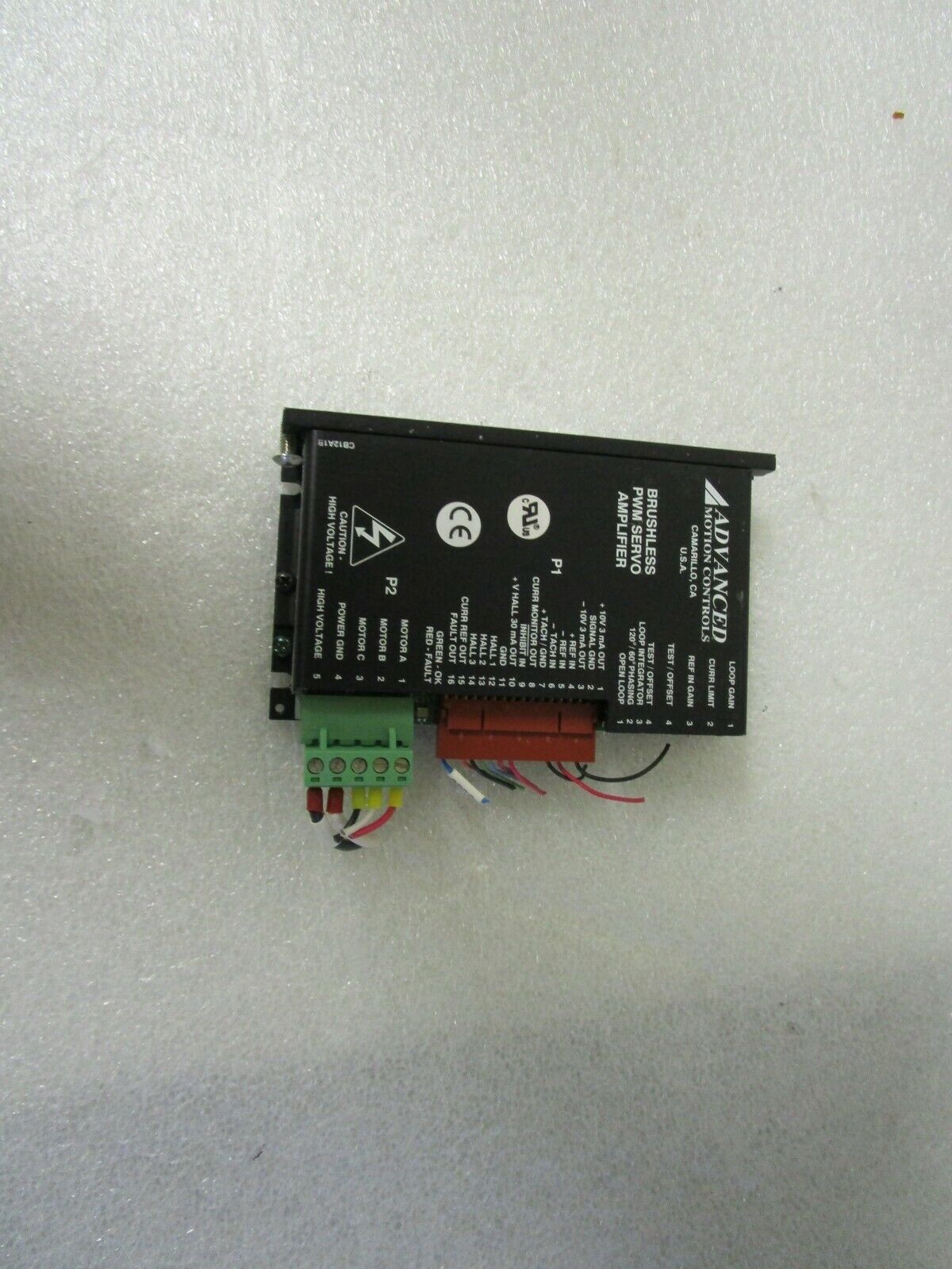 Advanced Motion Controls Brushless PWM Servo Amplifier B12A6F-QD1