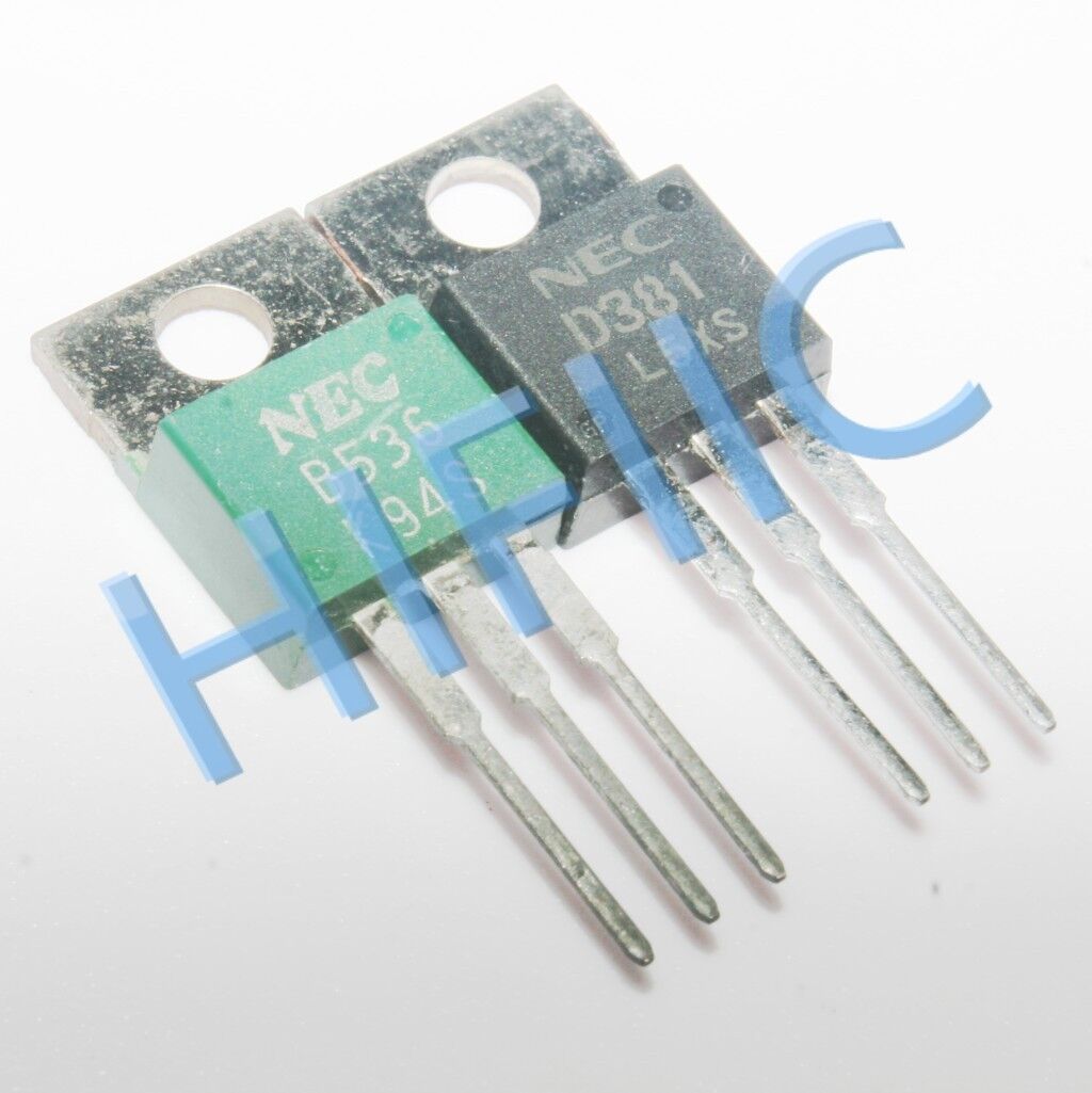 1Pair 2SB536 2SD381 (B536 D381) Power Transistors TO220