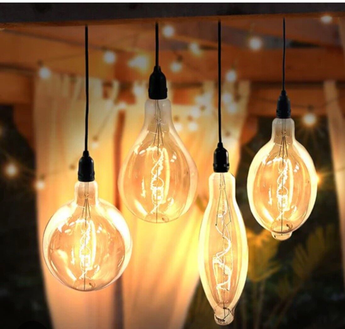 (10 Pack) Vintage Edison Style Light Bulb Decorative LED Filament Clear LED