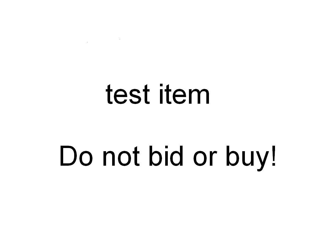 Test listing - DO NOT BID OR BUY122562190533