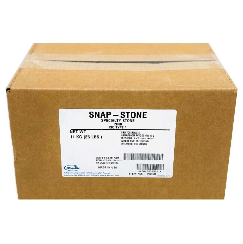 *1-Pack* Whip Mix Snap-Stone Specialty Stone ISO Type 4 Pink 25 LBS 23698