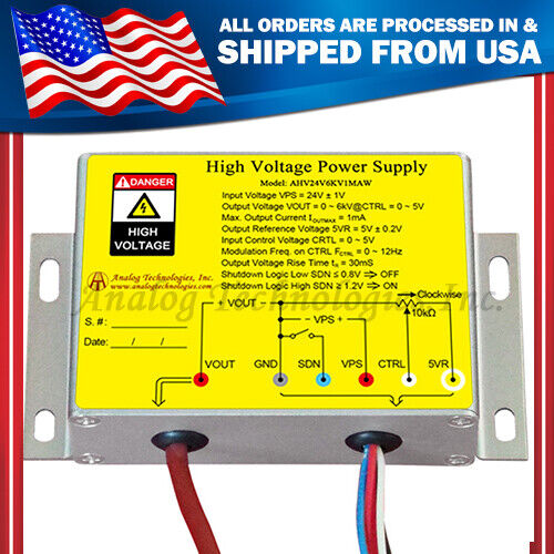 High Voltage Power Supply  AHV24V6KVC1MAW Constant current output