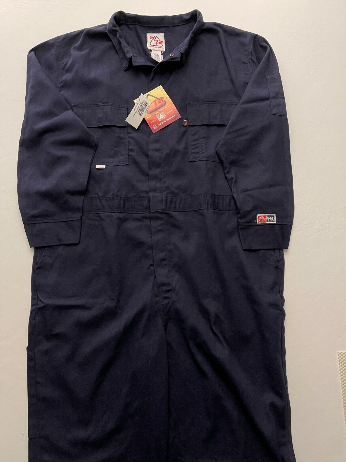 2112 Flash Fire And Arc Flash Protection Navy Solid Workwear Coveralls 7OZ HRC2