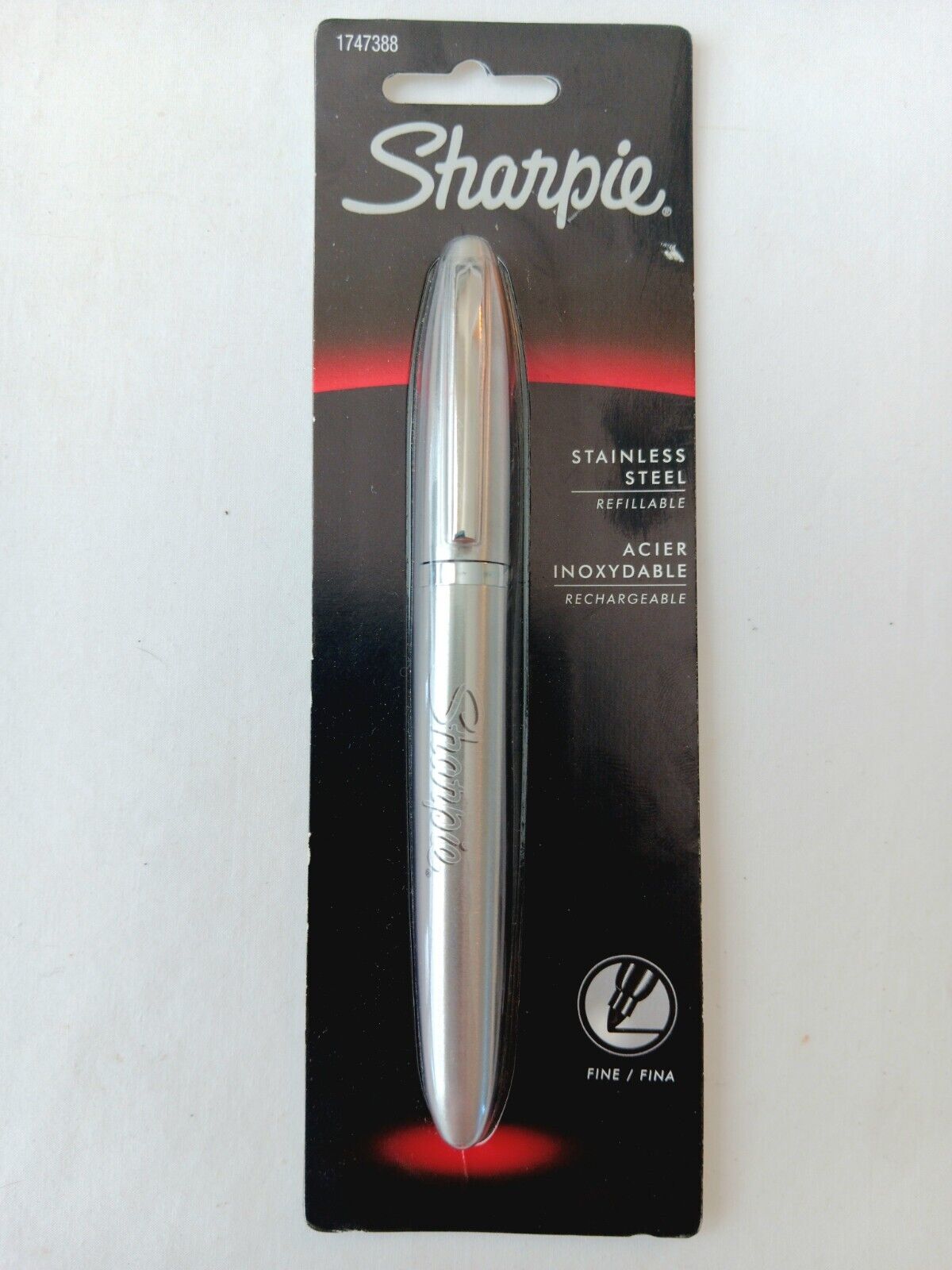 Vintag SHARPIE 1747388 Stainless Steel Fine Point Permanent Marker Rechargeable 