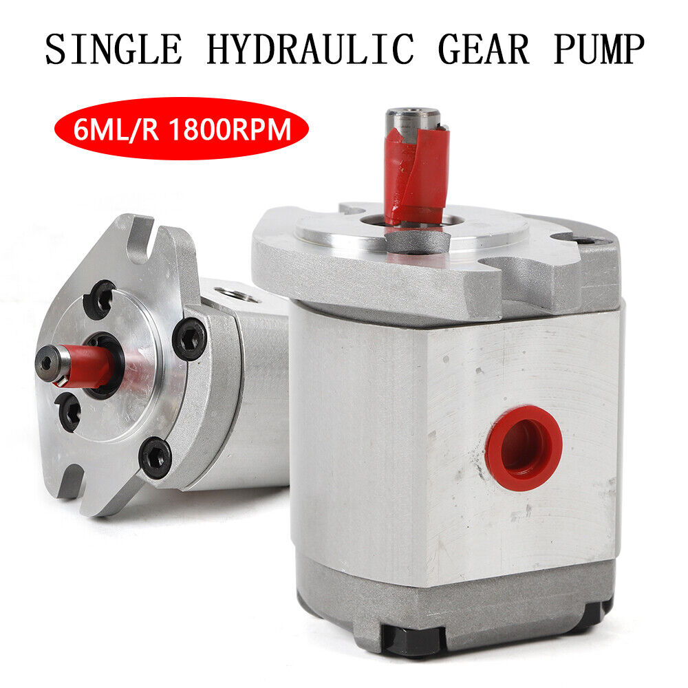 Mini Hydraulic Gear Pump High Pressure Gear Pump 21MPa 3200rpm Flat Key Shaft