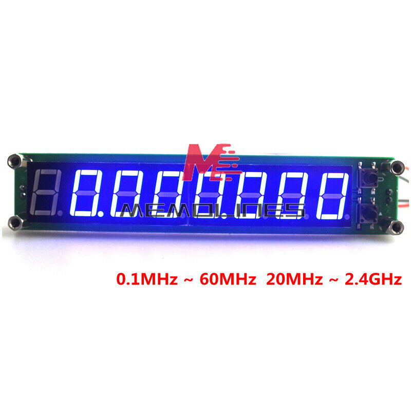 RF Signal Frequency Counter Cymometer Tester Meter 8 LED Display 0.1~2.4GHz
