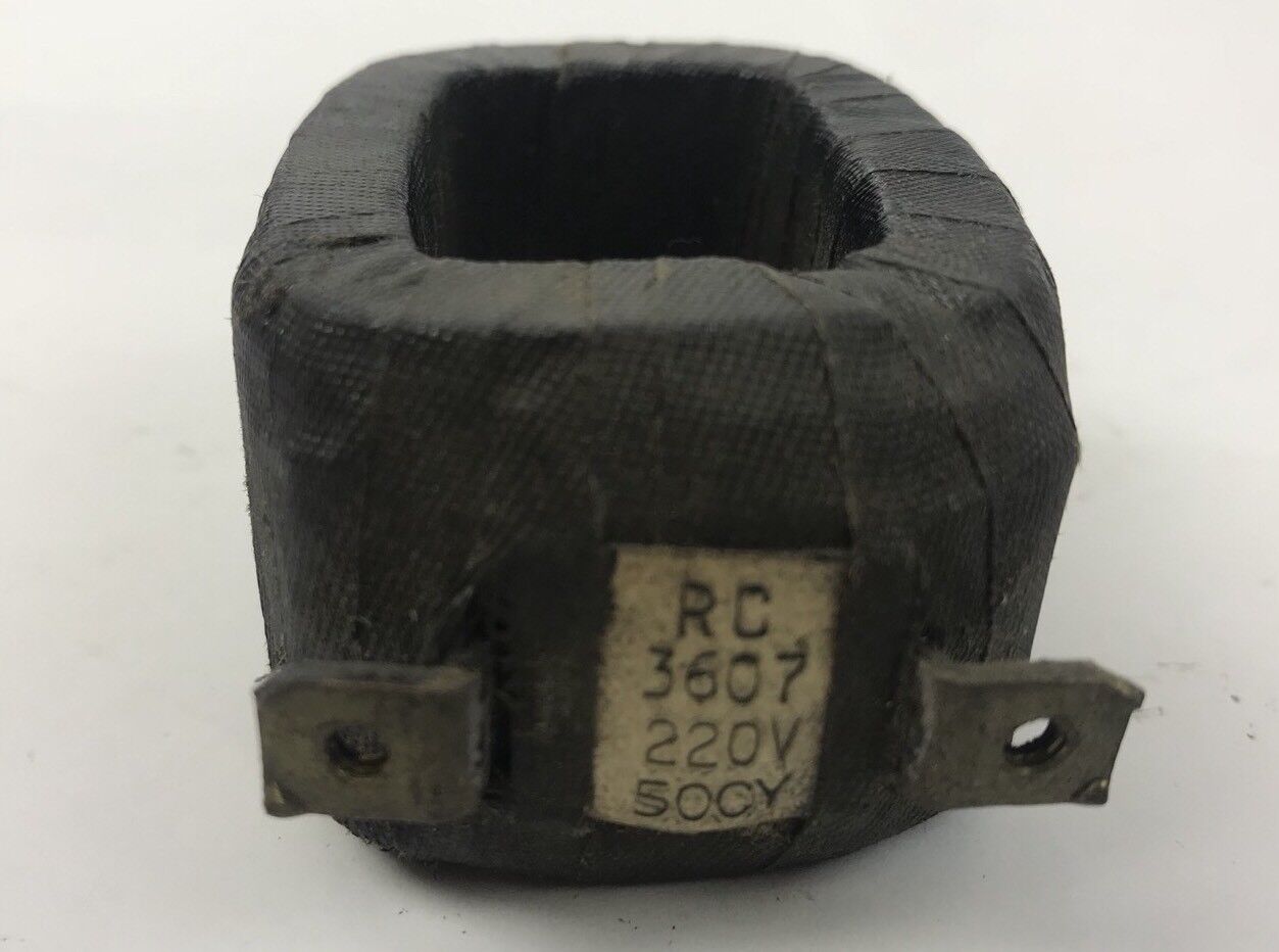 Allen Bradley RC-3607 Coil 220 V 50 CY Used Missing Screws