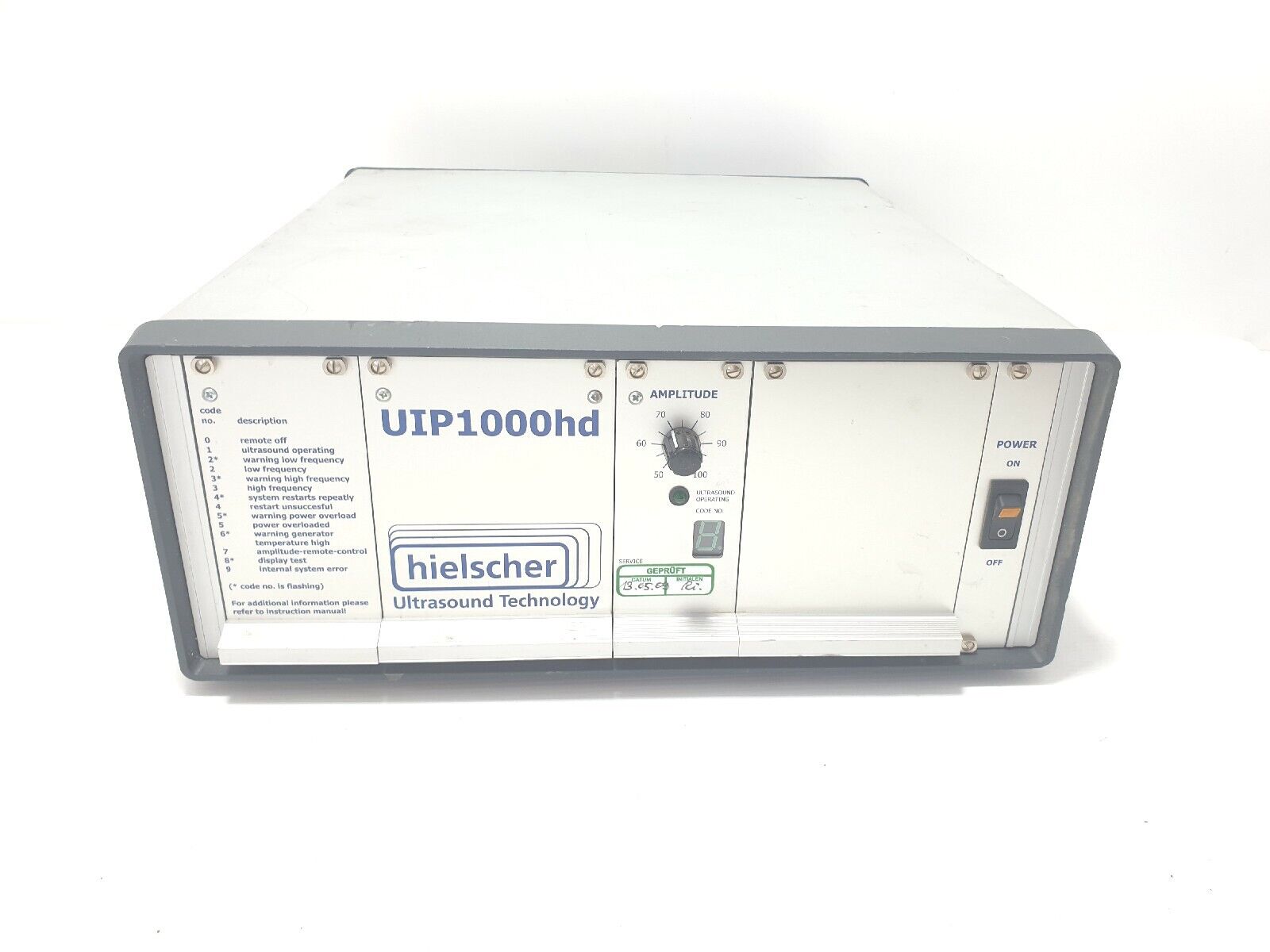 Hielscher UIP1000hd High Ultrasonic homogenizer controller only no transducer