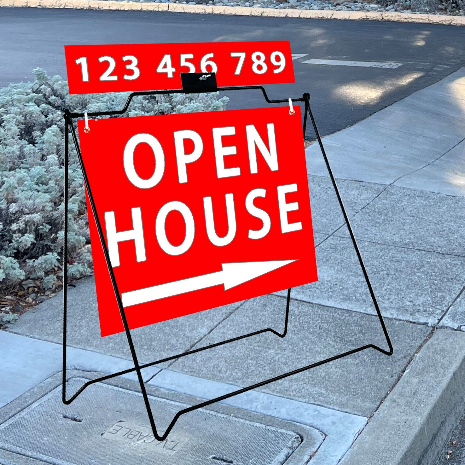 2 UNIT Outdoor A-Frame Sign for Open House Sign Real Estate Realtors Sidewalk