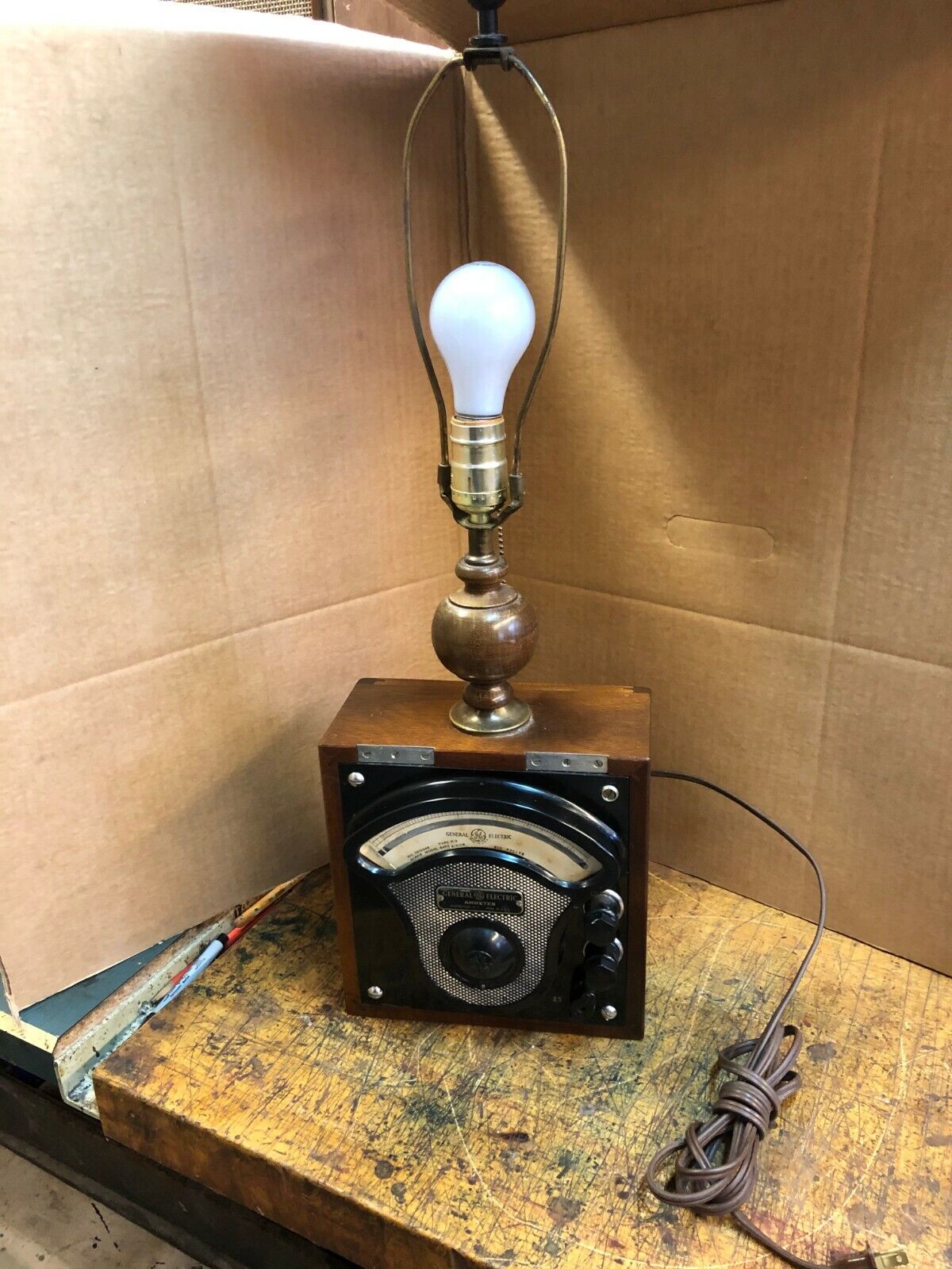 Vintage General Electric Ammeter Lamp