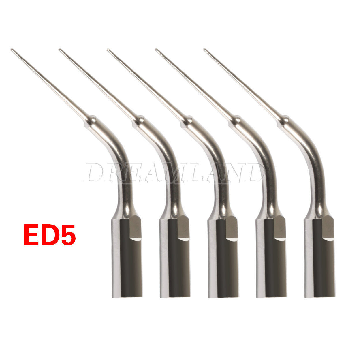5 pcs Dental Ultrasonic Scaler Endo Tip ED5 For DTE Satelec autoclavable