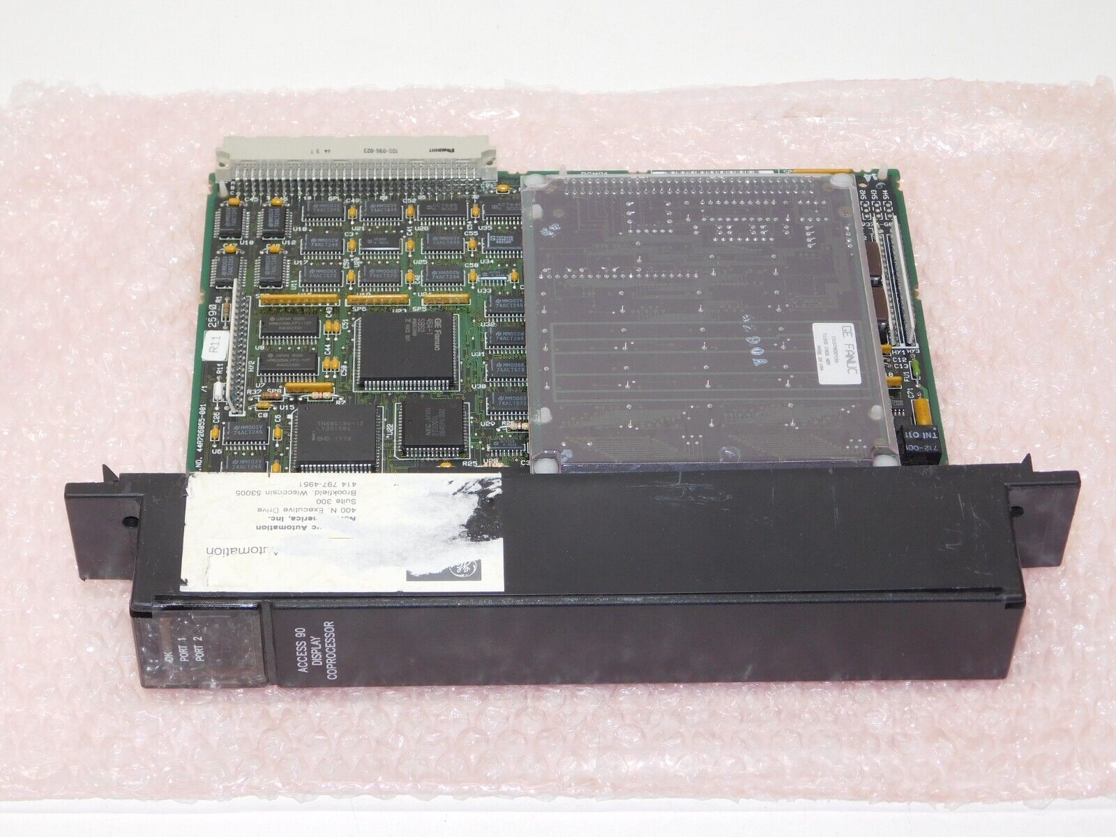 GE Fanuc IC697ADC701A Access 90 Display Coprocessor Module with IC697MEM719A