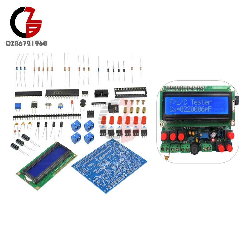 DIY Kit LED Capacitance Frequency Inductance Tester Meter / 51 Microcontroller